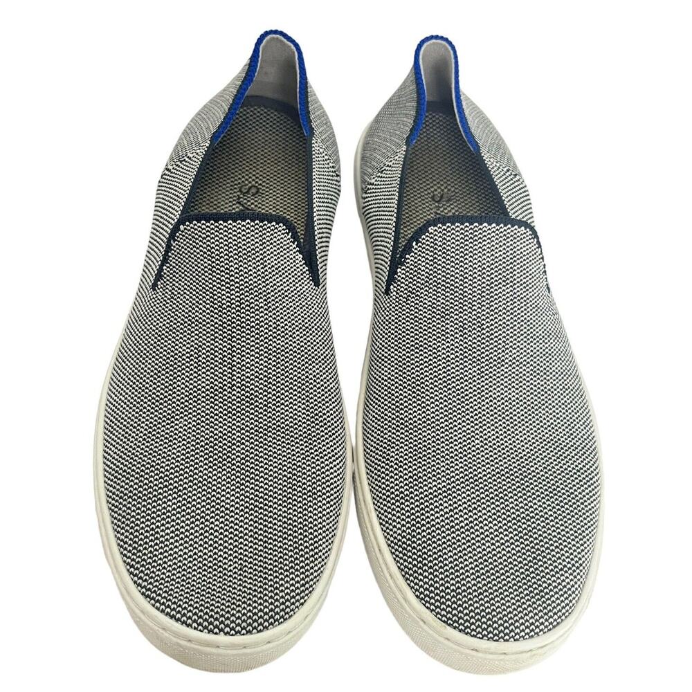 Slip-On Knit Women’s Sneakers in Black and White
